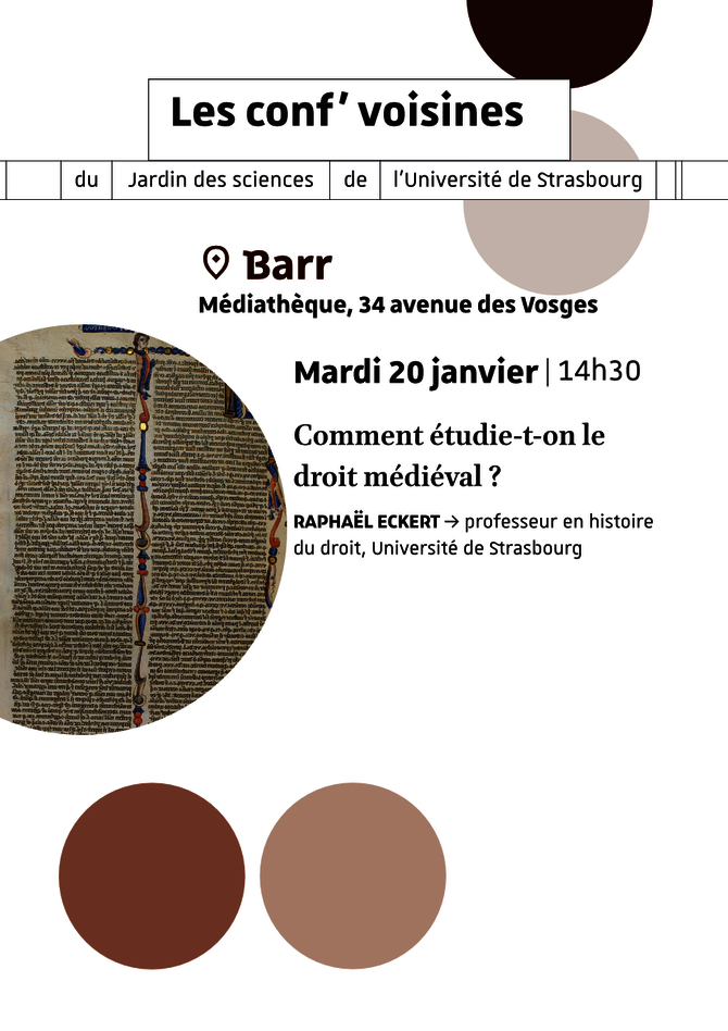Affiche conférence à Barr
