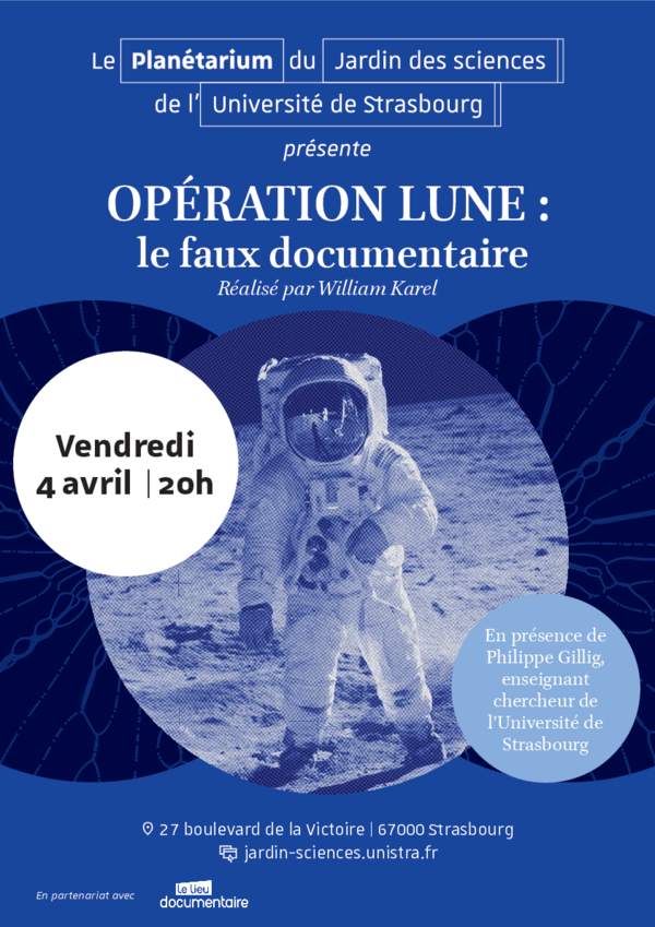 Affiche de la projection-rencontre Opération Lune