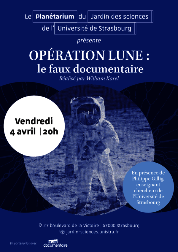 Affiche de la projection-rencontre Opération Lune