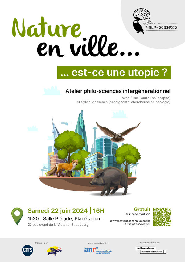 Affiche de l'atelier philo sciences le 22 juin