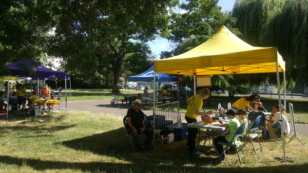 Stand/atelier lors du festival 