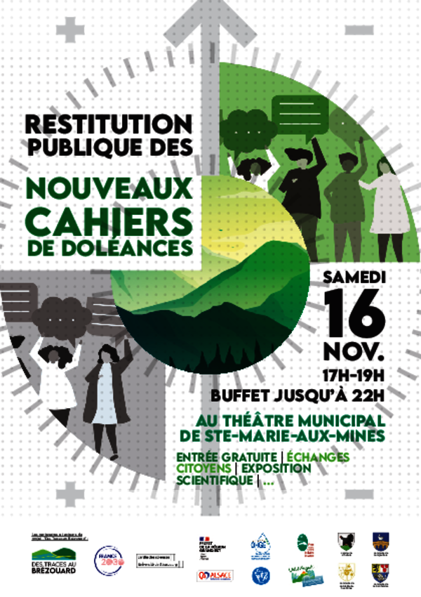 Flyer pour la restitution publique des doléances