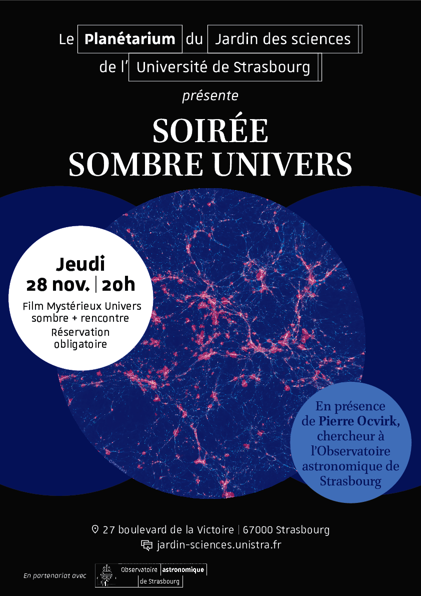 Affiche pour la soirée sombre univers