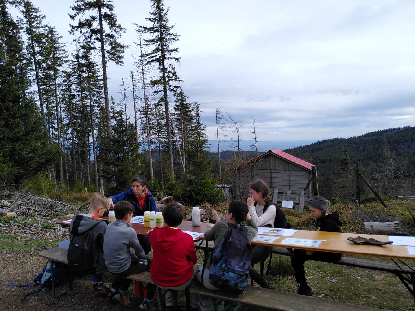 Atelier climatologie avec l'OHGE en extérieur