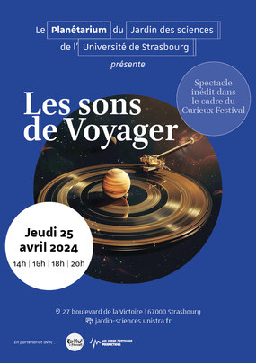 Affiche du spectacle "Les sons de Voyager"