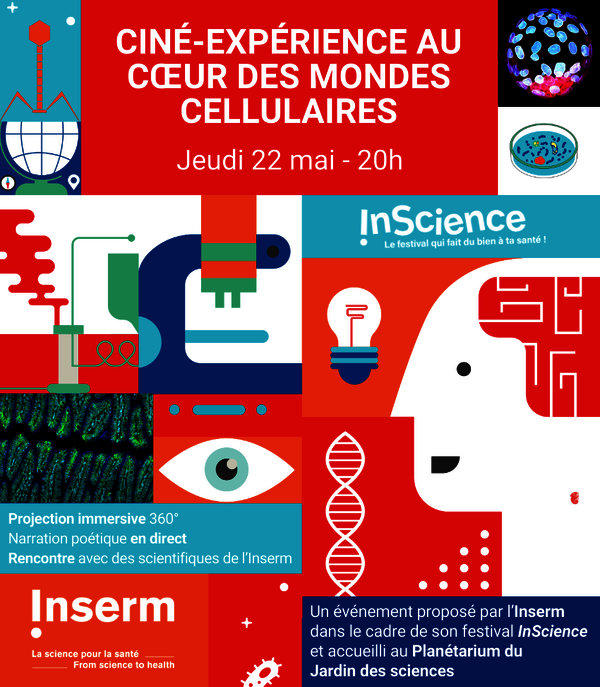 Affiche pour le festival Inserm au Planétarium