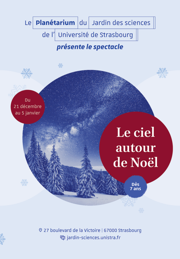 Affiche du spectacle Le ciel autour de Noël qui se déroulera pendant les vacances